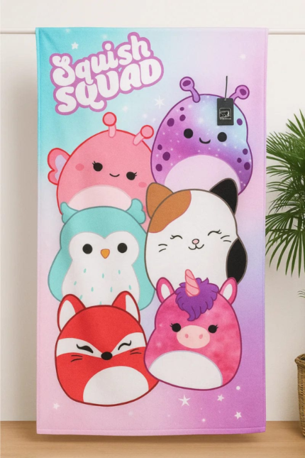Squish Squad - Branded Printed Towel For Girls